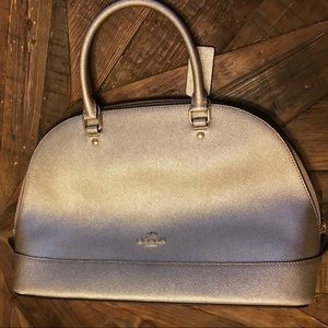 Coach Metallic Gold Sierra Satchel